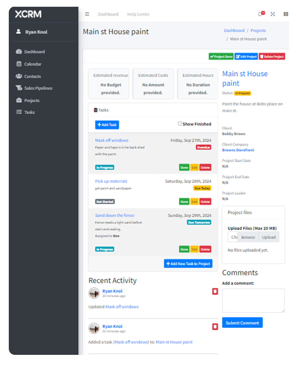 crm screenshot